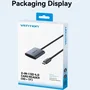 Vention Lector de Tarjetas 2 en 1 USB-C 3.0 SD/TF Gris